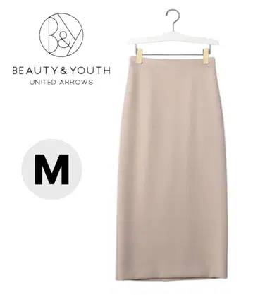 BEAUTY&YOUTH 더블 크로스 타이트 스커트 M 사이즈 베이지 계열