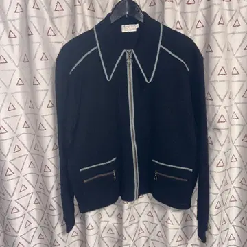 진품 VIRGIN ORLON ACRYLIC 풀ZIP 가디건