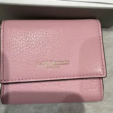 J&M DAVIDSON 3단 폴더형 지갑 미스티 로즈