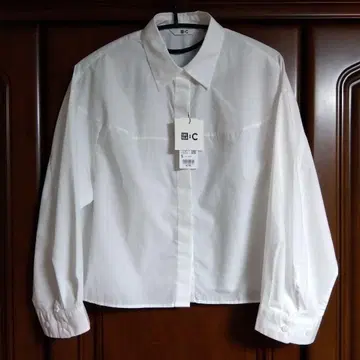 UNIQLO 화이트 코튼 숏 셔츠 긴팔 셔츠 S