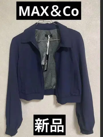 [새상품] MAX&Co. 네이비 크롭 자켓 블루종