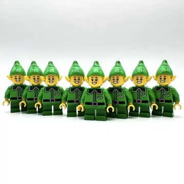h6 미사용 새상품 레고 미니 피규어 엘프 8체 LEGO 정품 크리스마스