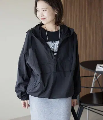 SLOBE IENA 아노락 후드티 블랙