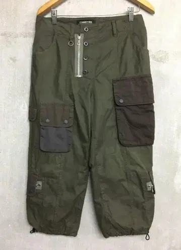 커넥터즈 00s 리페어 절개 커스텀 카고 팬츠 사이즈 M