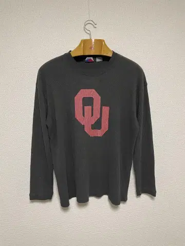 90s 마제스틱 블랙 페이드 롱티 서멀 구제 의류 분위기 블랙