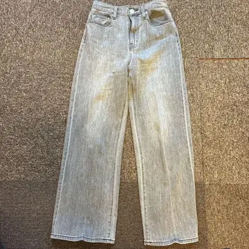 플라스테 하이라이즈 와이드 청바지 그레이 XS