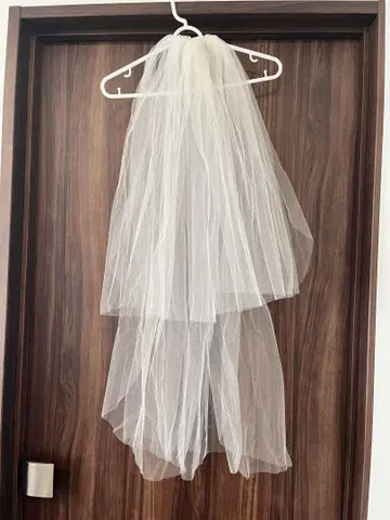 웨딩 베일 화이트 튤 빗 포함