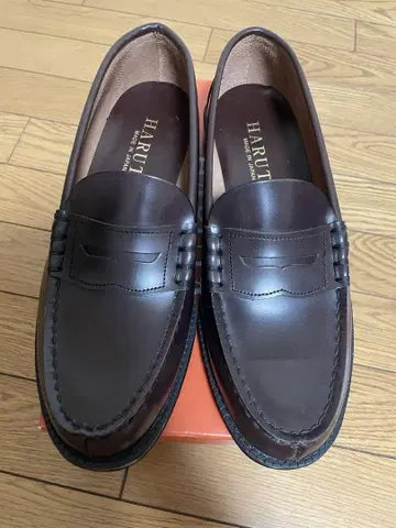 HARUTA 브라운 로퍼 9064 26.5cm 4E