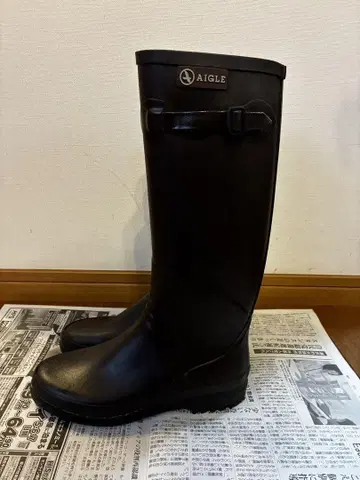 AIGLE 블랙 레인부츠