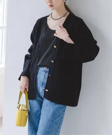 NOBLE 접결 자켓 라이크 가디건