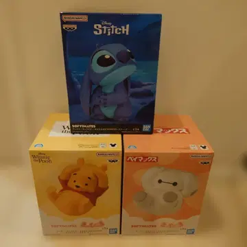 [ 3점 ] 스티치 큥쿠로 베이맥스 푸우 SOFVI MATES