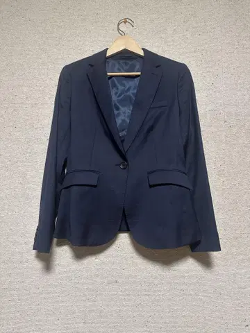 네이비 테일러드 자켓