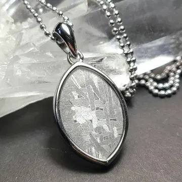 메테오라이트(알타이 운석) 목걸이 스테인리스 체인 50cm