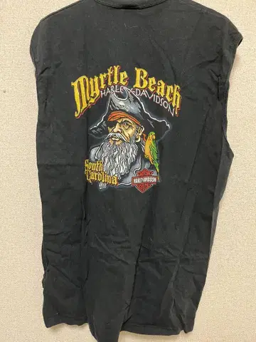 Harley-Davidson 백 프린트 슬리브리스