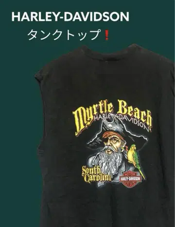HARLEY-DAVIDSON 백 프린트 슬리브리스