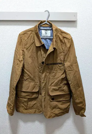 AIGLE 브라운 밀리터리 자켓