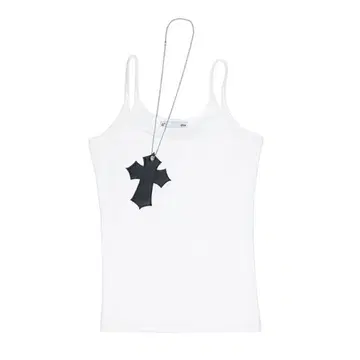 ILLIO CROSS NECKLACESLEEVELESS 화이트 long