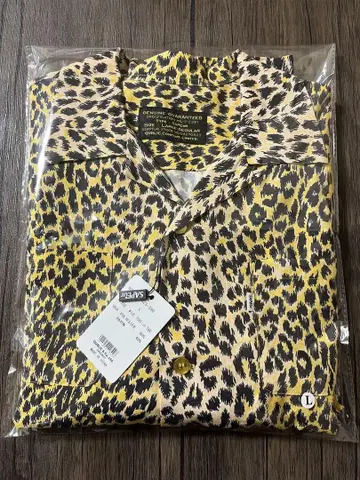 사풀 SAPEur LEOPARD SHIRT 레오파드 무늬 긴팔 셔츠