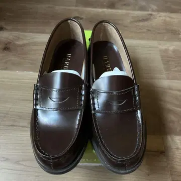 HARUTA 로퍼 3048 브라운 23.0cm EEE 천연 가죽