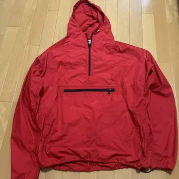 새상품급 90s L.L.Bean 레드 나일론 자켓
