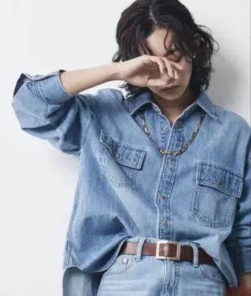 데님 셔츠 긴팔