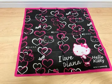 헬로키티 손수건 I love Diana 미사용품 자택 보관품