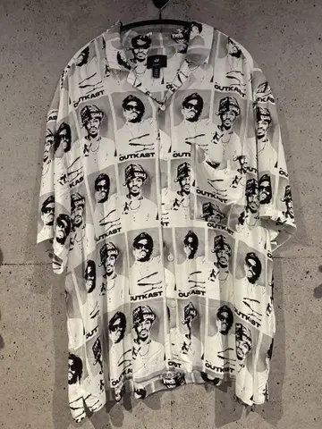 OUTKAST 프린트 하와이안 셔츠 H&M 레어 후루야 켄지 착용