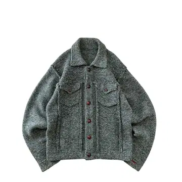 [ 새상품급 ] Vintage 00s 트래커 자켓 디자인 니트 자켓
