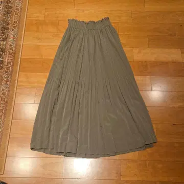 야마다야 카키 그린 플리츠 롱 스커트 soeur7 size2