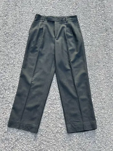 90s 빈티지 블랙 투 턱 와이드 슬랙스