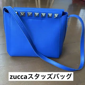 ZUCCa 스터드 숄더백 블루
