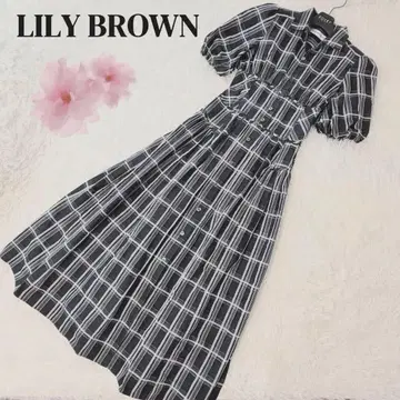 LILY BROWN 릴리 브라운 선염 코르셋 볼륨 원피스 블랙