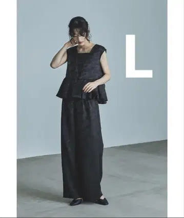 niana andresd 페플럼 셋업 드레스 블랙 L 사이즈