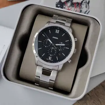 FOSSIL 크로노그래프 손목시계 블랙