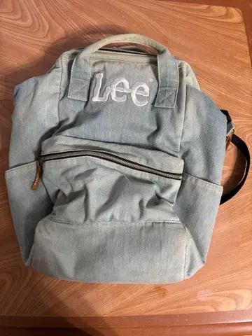 Lee 백팩 라이트 블루 프론트 포켓 부착