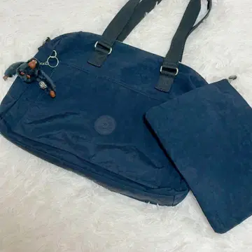 Kipling 키플링 토트백 네이비 네이비 컬러 파우치 포함