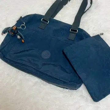 Kipling 키플링 토트백 네이비 네이비 컬러 파우치 포함