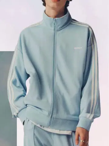 단종 NERDY 널디 트랙 자켓 S 스카이블루 저지