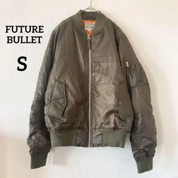 FUTURE BULLET MA-1 블루종 풀 집업 카키 S 5833