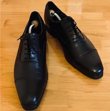 26.5 새상품급 레미유 가죽 스트레이트 팁 비즈니스 슈즈 Vibram