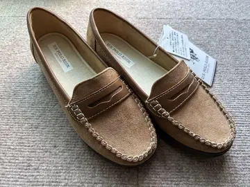 U.S. POLO ASSN. 여성용 L 베이지 슬립온 모카신