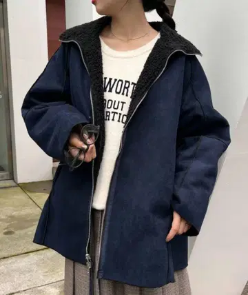 CIAOPANIC TYPY 페이크 무스탕 리버서블 보아 아우터