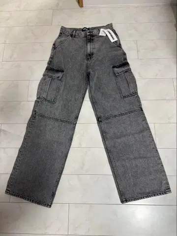 jimwag 하이웨스트 데님 카고