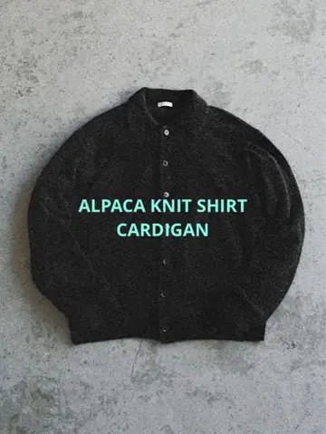 lidnm ALPACA KNIT SHIRT CARDIGAN
