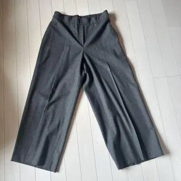 theory luxe 그레이 와이드 팬츠 040