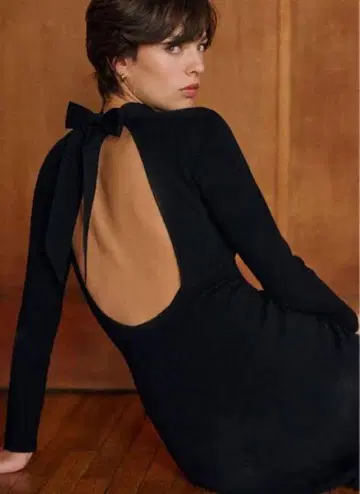 Sezane 세잔느 Houna Dress 블랙 니트 원피스 XS