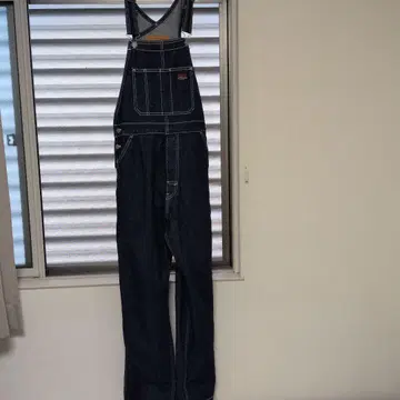 LEVI STRAUSS 다크 데님 오버롤 S