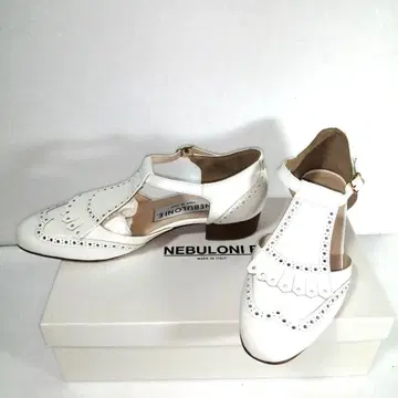 nebulonie 가죽 신발 퀼트 앵클 스트랩 jazz bianco