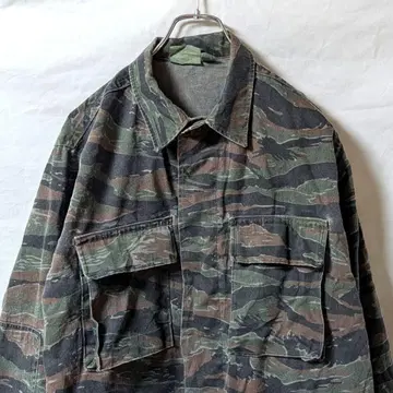 BDU 자켓 타이거 스트랩 카모 밀리터리