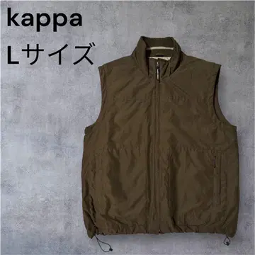 [컨디션 최상] Kappa 슬리브리스 베스트 카키 충전솜